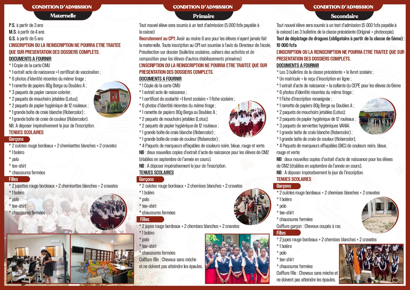 Fiche de Renseignements - Page 2